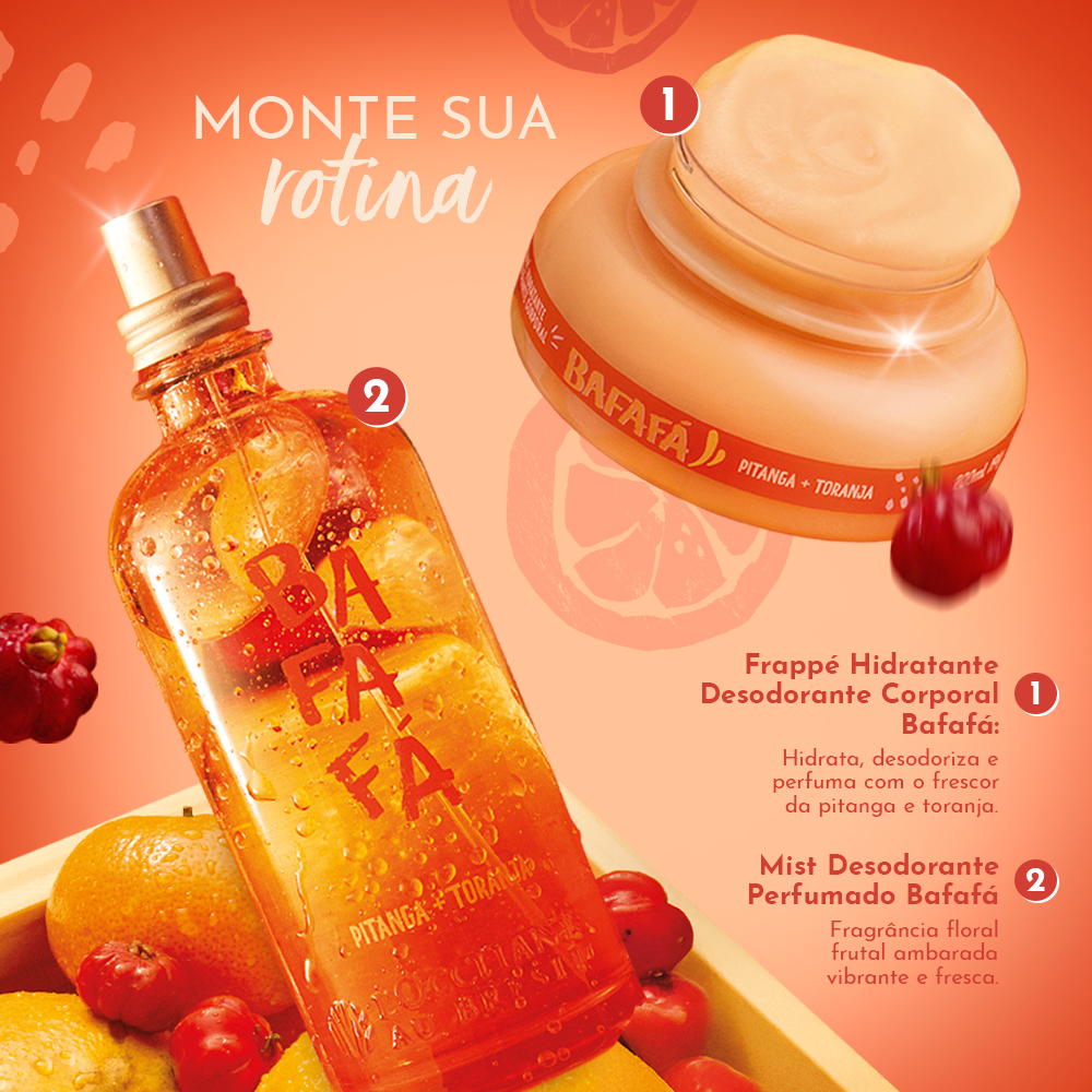 Combo Frappé Hidratante e Mist Perfumado Bafafá | L'Occitane au Brésil